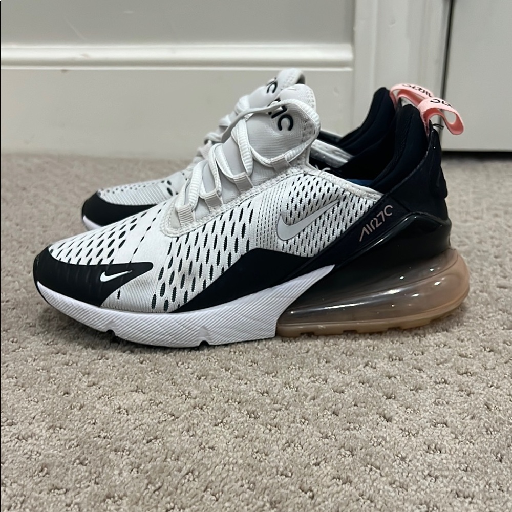 Nike Air Max 270 White and Black Sneakers